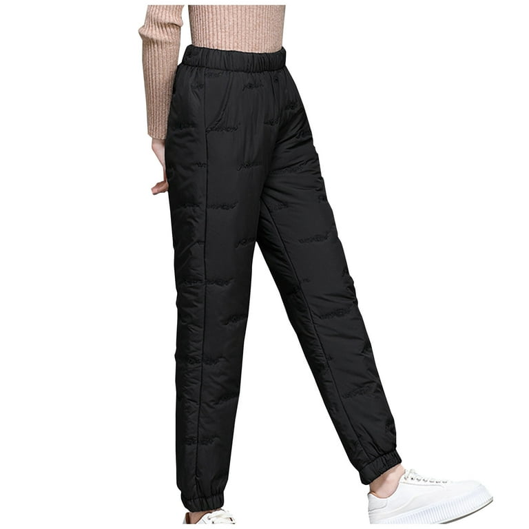 Women's Lined Wool Pants Fashion Casual Women Solid Span Ladies High Waist  Keep Warm Long Pants Full Length Pants Leggings Super Thick Cashmere Wool  High Waisted Leggings 
