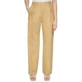 thumbnail image 1 of Women's Linen-Blend Pleated Wide-Leg Pants Biscotti 4, 1 of 1