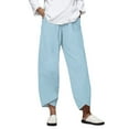 thumbnail image 1 of Women's Linen Pants Women Pants Cotton Daily Wearing Home Female, Women's Casual Pants XL, 1 of 7