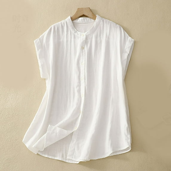 Women's Linen Round Neck Boxy Top Patchwork Blouses Medium Sleeve Womens Compression Cold Gear Petite Turtleneck Women Running Shirt Long Sleeve Wide Stripe Shirt Shirt for Women Short Sleeve Athletic