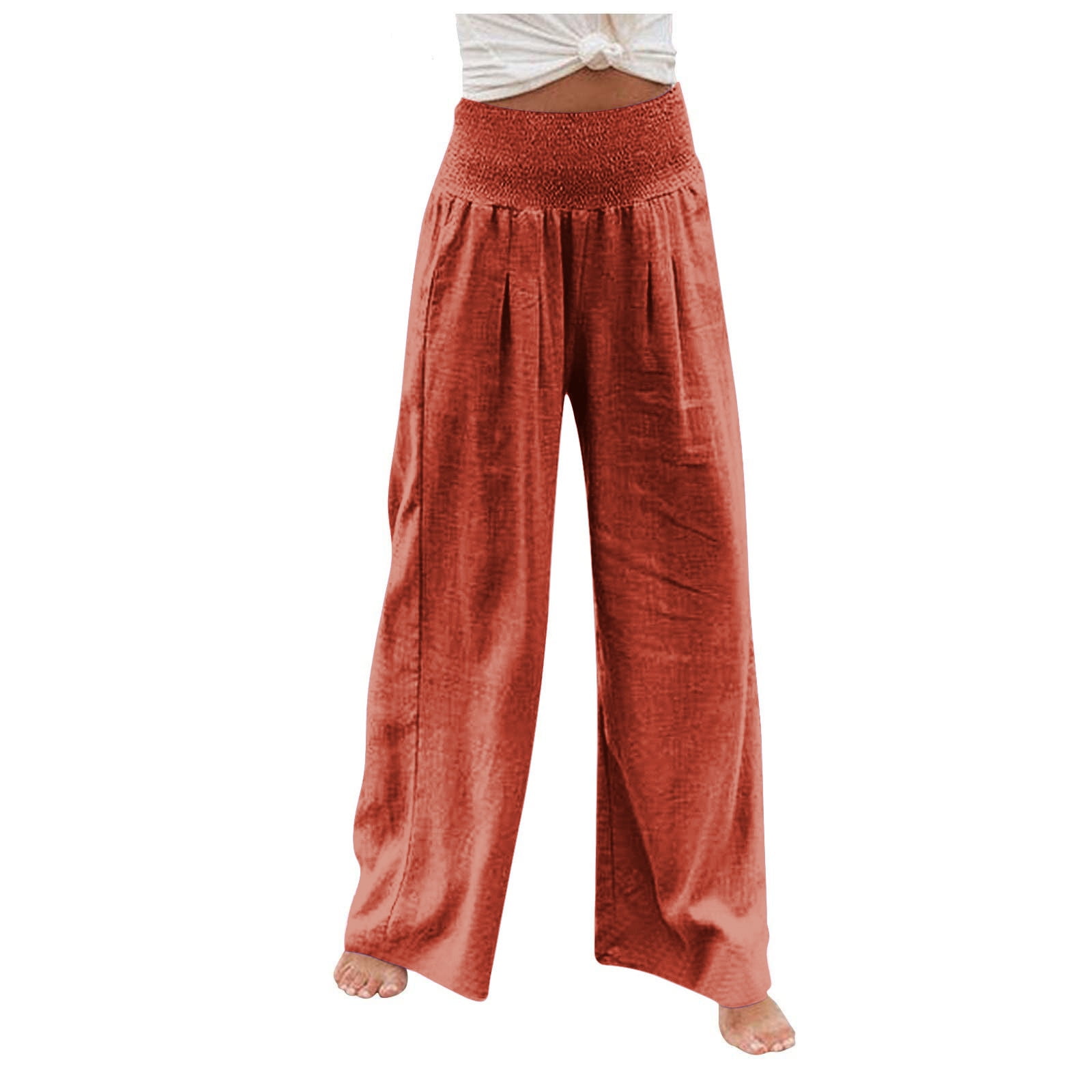 Pantalones De Mujer Con Lentejuelas Y Corte Campana - Cintura Alta Elástica, Estilo Clubwear Y Calle, Varios Colores