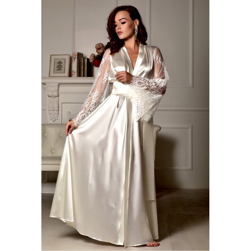 Satin Sleepwear Robe Night Gown Lady Silk Nightdress Sleeping Clothes Sexy  Lingerie Pyjamas for Woman - China Ladies Pajama Sets and Lingerie Sleep  Wear price | Made-in-China.com