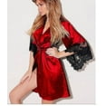 thumbnail image 1 of Women's Lingerie Suit Transparent Sexy Lace Pajamas Bathrobe, 1 of 1