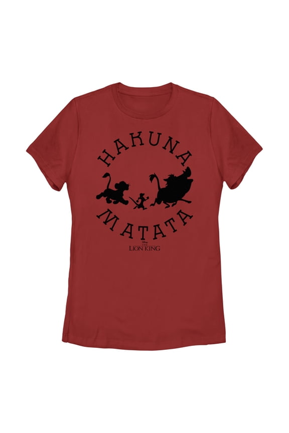 Women's Lion King Hakuna Matata Means No Worries Graphic T-Shirt