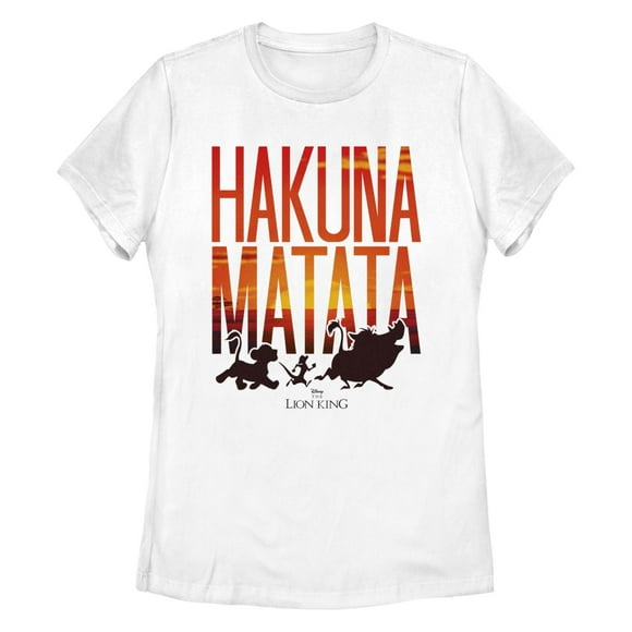 Women's Lion King Hakuna Matata Sunset  Graphic T-Shirt