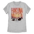 thumbnail image 1 of Women's Lion King Hakuna Matata Sunset  Graphic T-Shirt, 1 of 4