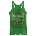 thumbnail image 1 of Women's Lion King Hakuna Matata Tree Scene  Racerback Tank Top Envy Green Medium, 1 of 3