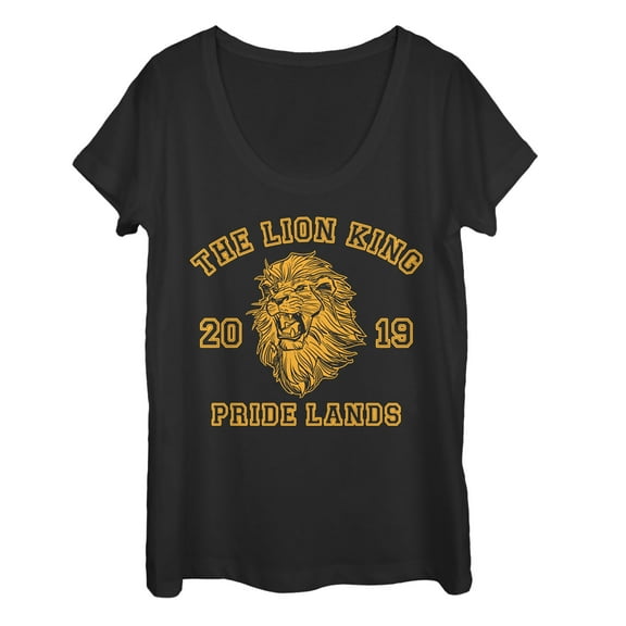 Women's Lion King King's Mane 2019  Scoop Neck Black 2X Large