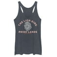 thumbnail image 1 of Women's Lion King Live the King Sketch  Racerback Tank Top Navy Blue Heather Small, 1 of 3