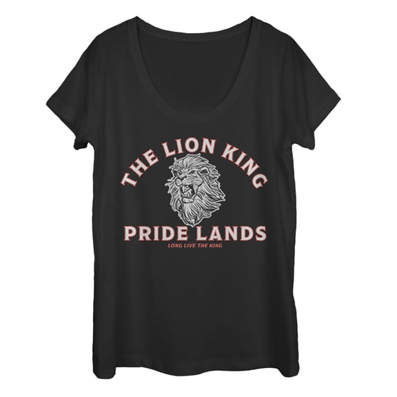 Women's Lion King Live the King Sketch Scoop Neck Black Medium