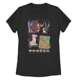 thumbnail image 1 of Women's Lion King Retro 90's Savannah Friends Graphic Tee Black Medium, 1 of 3