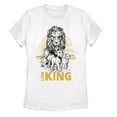 thumbnail image 1 of Women's Lion King Savannah Sunset Crew  Graphic Tee White 2X Large, 1 of 4