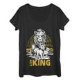thumbnail image 1 of Women's Lion King Savannah Sunset Crew  Scoop Neck Black 2X Large, 1 of 3