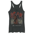 thumbnail image 1 of Women's Lion King Scar Be Prepared Squad  Racerback Tank Top Black Heather Medium, 1 of 3