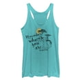 thumbnail image 1 of Women's Lion King Simba Never Forget Who You Are  Racerback Tank Top Tahiti Blue Small, 1 of 3