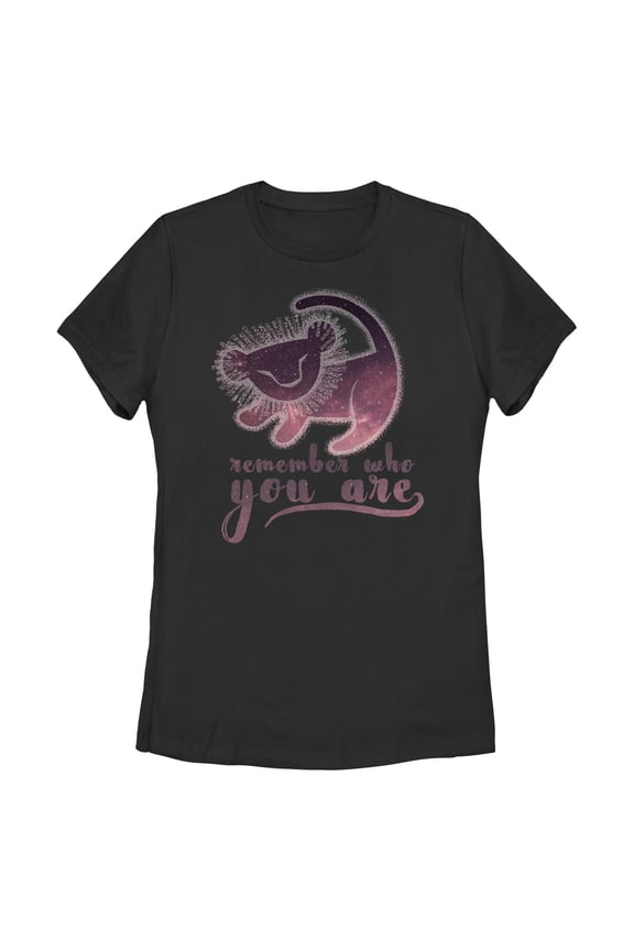 Women's Lion King Simba Remember Who You Are Graphic T-Shirt