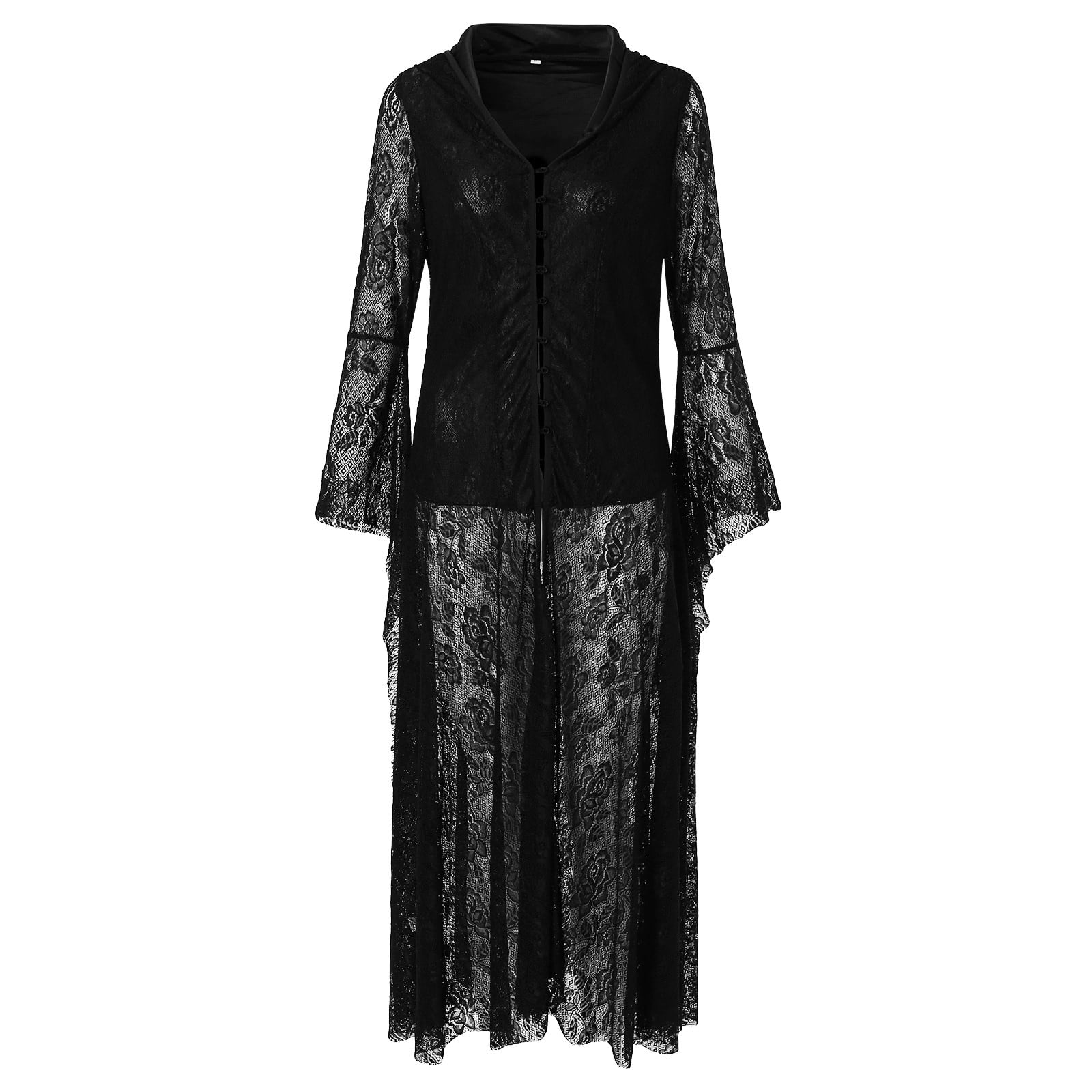 Women's Little Black Dress Gothic Retro Mid Length Dress Lolita Lolita