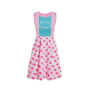 RUIKAJIA Women's Little Bo Peep Costume Polka Dot Dress Adults Bo peep Halloween dress