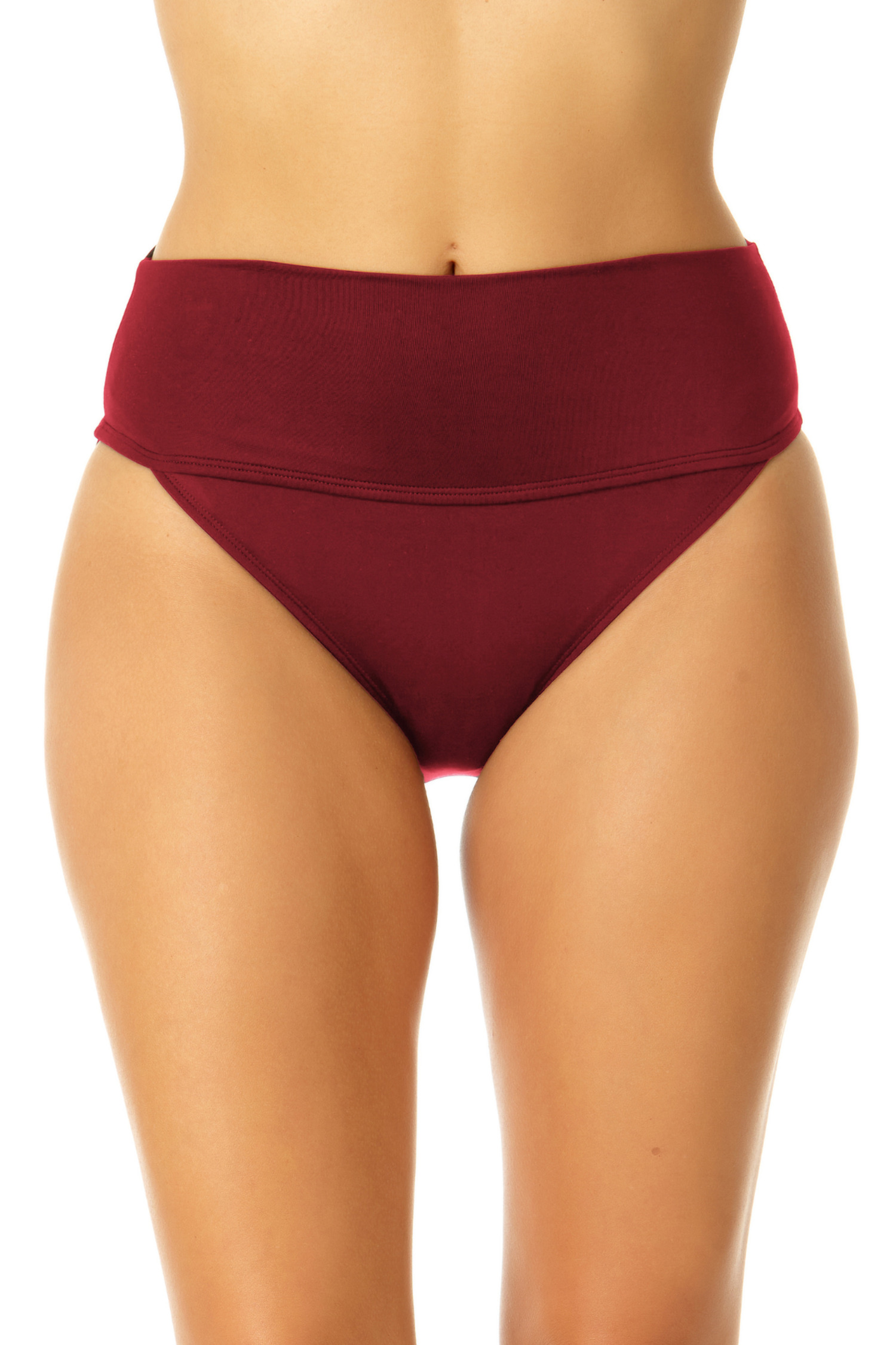 Women's Live In Color Soft Band High Waist Swim Bottom