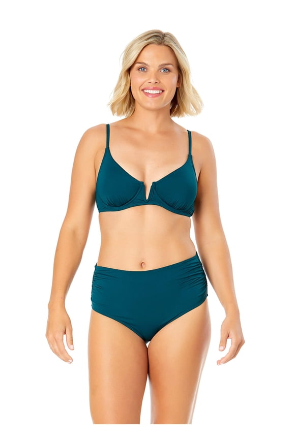 womens  V Wire Elongated Underwire Top, 38B/40C