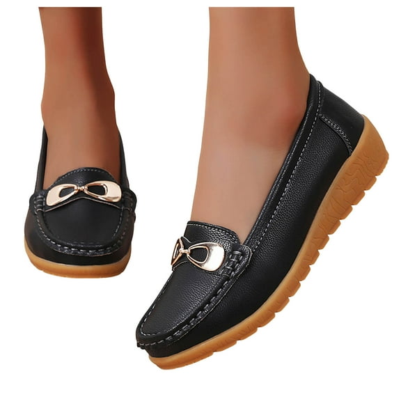 Women's Loafers Casual Slip on Mule Work Flats Shoes Business Casual Driving Walking Dressy Moccasins
