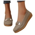 thumbnail image 1 of Women's Loafers Casual Slip on Mule Work Flats Shoes Business Casual Driving Walking Dressy Moccasins, 1 of 9
