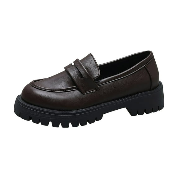 Women's Loafers Classic Platform Penny Loafer Shoes for Women Fashion Casual Business Work Moccasins