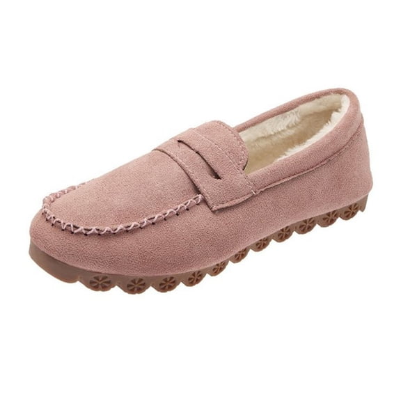 Women's Loafers, Comfy Dressy Flats, Slip-On Penny Loafers, Lightweight Business Casual Shoes for Office, Walking and Travel Pink Women Sandal