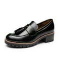 thumbnail image 1 of Women's Loafers Slip On Platform Chunky Penny Heeled Loafers Dressy and Work Shoes, 1 of 7