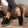thumbnail image 1 of Women's Loafers, Slip on Casual Shoes Round Toe Ballet Flats Comfortable Faux Leather Flats for Daily Walking, Indoor Outdoor Wear, 1 of 8