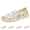 thumbnail image 1 of Women's Loafers Slip on Shoes, Low Top Canvas Embroidered Sneakers Non Slip Fashion Casual Shoes, 40, 1 of 6