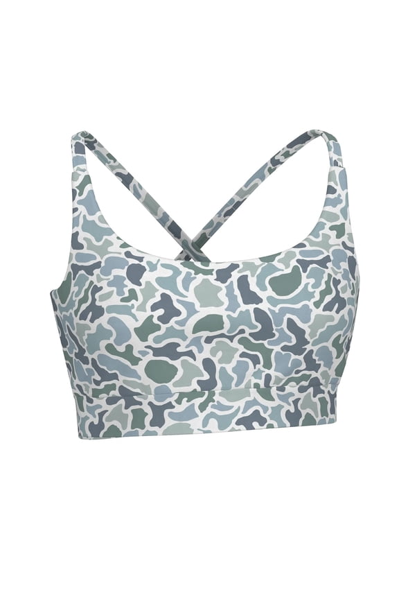 Women's Local Camo Sports Bra Girl Outfitters Comfort Sports Bra for Women