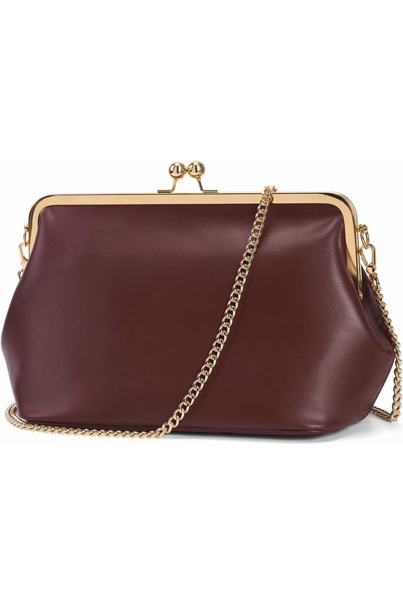 Women's Lock Crossbody Bag PU Medium Handbags Clasp Crossbody Bags Tote Purse Messenger Handbag