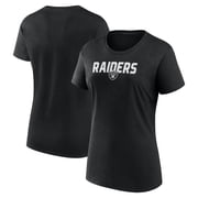 Womens Logo Athletic Black Las Vegas Raiders Lean T-Shirt
