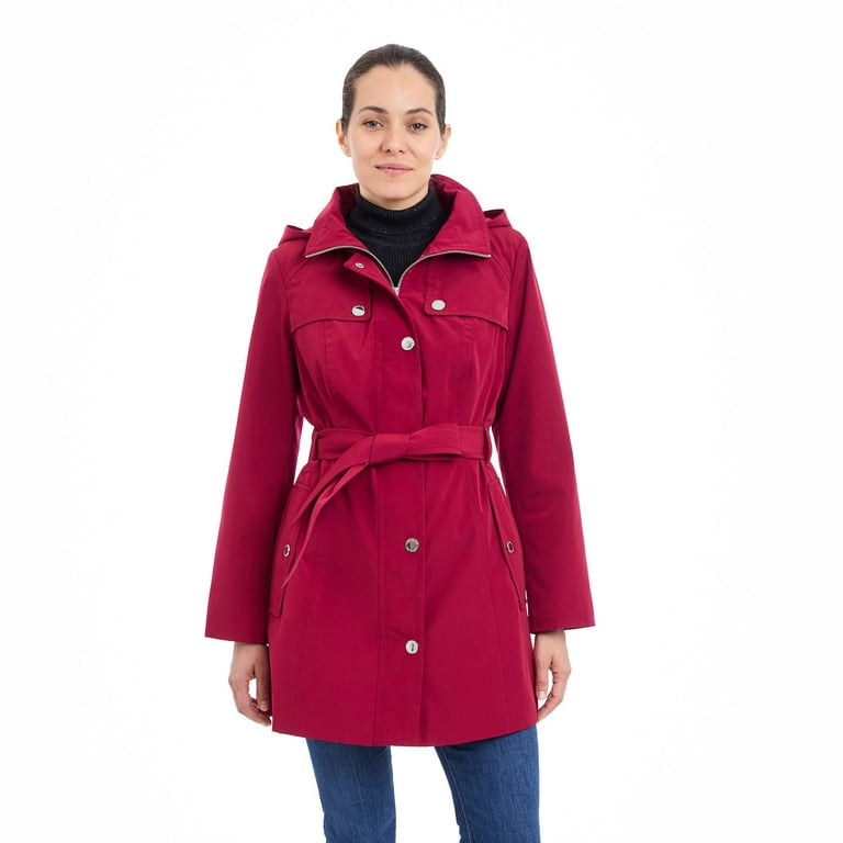 London fog red raincoat best sale