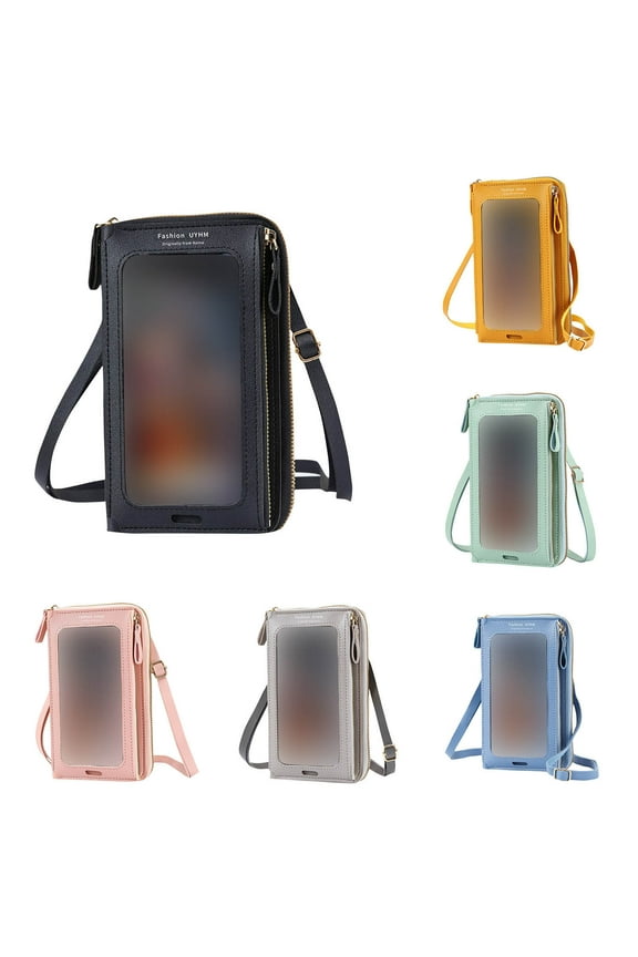 Women's Long Bifold Wallet with Hanging Rope, 12 Card Slots & Zippered Pocket, Large Capacity PU Leather Phone Wallet (7.87x4.72in) - Gift for Mother's Day, Valentine's