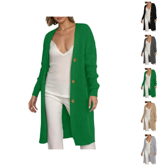 Boho Open Front Cardigan for Women Long Sleeve Chic Women's Sweater Oversized Knit Coat Soft Comfortable Loose Fit Fall Winter Fashion Outerwear Casual Layering Piece