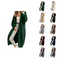 thumbnail image 1 of Women's Long Cardigan Sweater Oversized Knit Open Front Coat Soft Loose Fit Fall Winter Fashion Outerwear Casual Comfortable Cardigan Sweaters for Women, 1 of 2