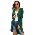 thumbnail image 1 of Women's Long Cardigans Button Down Solid Loose Cardigans with Pockets, 1 of 3