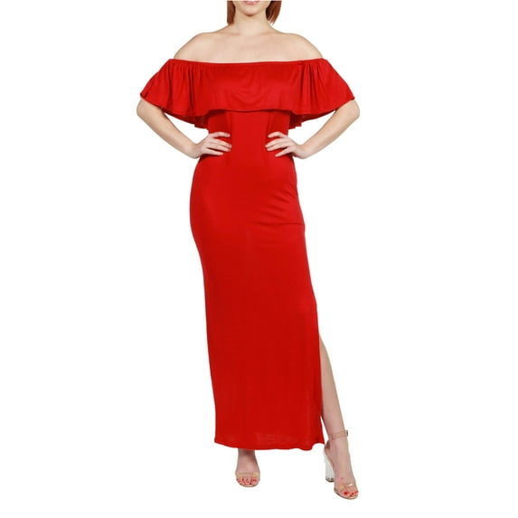 Women's Long Cool Woman Off the Shoulder Dress