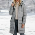 thumbnail image 1 of Women's Long Down Coat Parka Jacket (Grey XS), 1 of 4