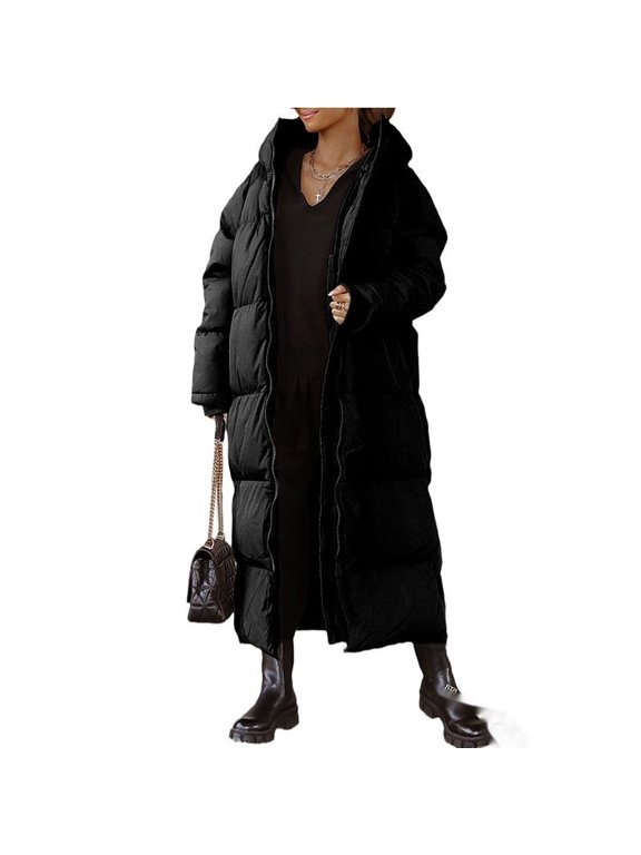 Women’s Long Hooded Down Parka – Warm Lightweight Winter Coat with Insulation, Casual Commuter Style