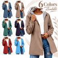 thumbnail image 1 of Women's Long Hooded Raincoat - Lightweight Zip Waterproof Rain Jackets - Outdoor Travel Hiking Jackets with Pockets, 1 of 7