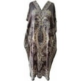 thumbnail image 1 of Women's Long Kaftan Maxi Tunic Caftan Gown Top Night Dress One Size, 1 of 2