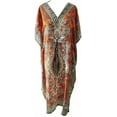 thumbnail image 1 of Women's Long Kaftan Maxi Tunic Caftan Gown Top Night Dress One Size, 1 of 2