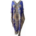 thumbnail image 1 of Women's Long Kaftan Maxi Tunic Caftan Gown Top Night Dress One Size, 1 of 2