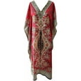 thumbnail image 1 of Women's Long Kaftan Maxi Tunic Caftan Gown Top Night Dress One Size, 1 of 2