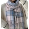 thumbnail image 1 of Women's Long Plaid Blanket Scarf Chunky Oversized Winter Fall Warm Scarf Big Tartan Scarves Wrap Shawl Ladies Gifts, 1 of 12