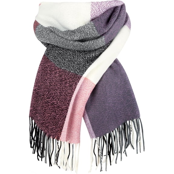 Women's Long Plaid Blanket Scarf Chunky Oversized Winter Fall Warm Scarf Big Tartan Scarves Wrap Shawl Ladies Gifts