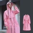 thumbnail image 1 of Women's Long Raincoat Adult Full Body Rain Gear For Cycling Heavy Rain Poncho Lightweight Jacket with Hood Women Womens Nylon Jacket with Hood Reflective Purse plus Windbreaker 2x Jacket Hooded Warm, 1 of 6
